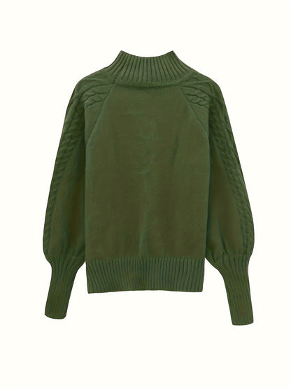 Tinsley – Langer, Lässiger Strickpullover Mit Langarm