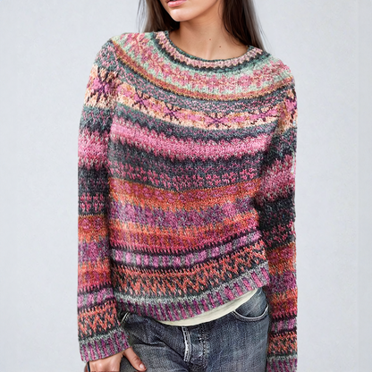 Ava - Klassischer Fair-Isle-Pullover