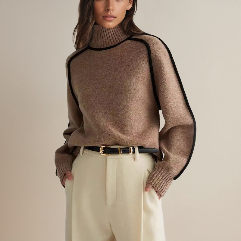 THARAH | Weicher Rollkragenpullover aus Kaschmir