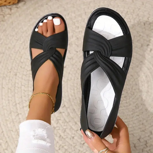 Luzia | Bequeme orthopädische Sandalen mit Schleifen-Design