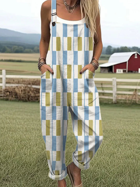 Vintage Floral Jumpsuit Damen - Müheloser Stil & Ganztägiger Komfort