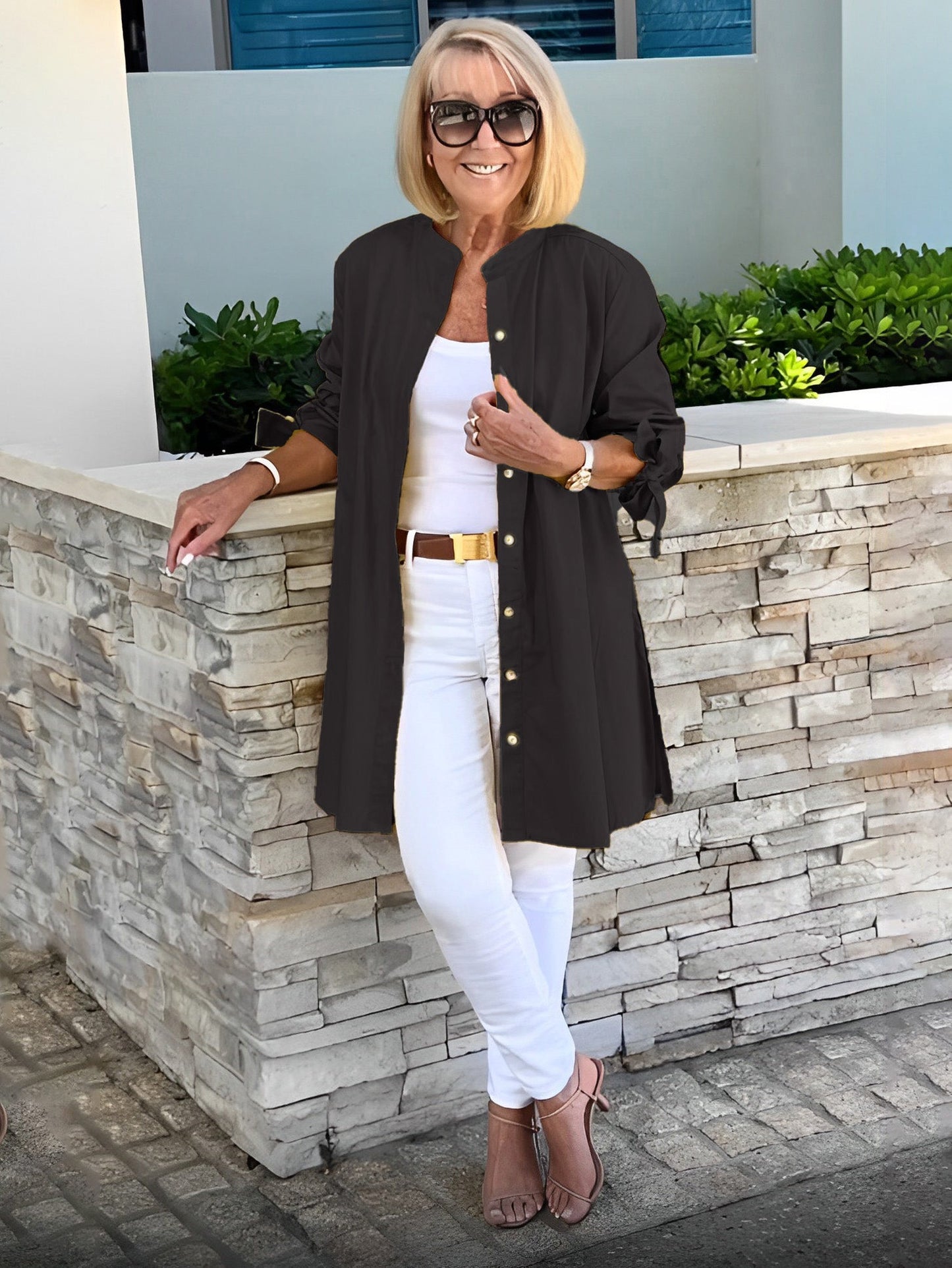 Lucia™ - Tunika-Shirt mit Knopfleiste