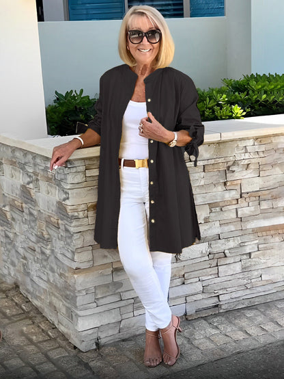Lucia™ - Tunika-Shirt mit Knopfleiste