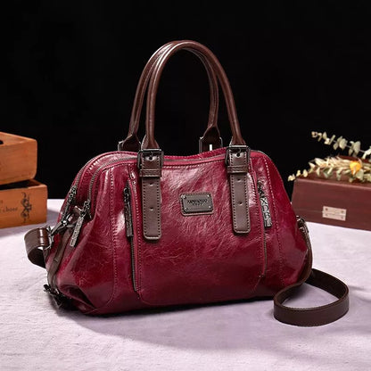 Dominique | Elegante Lederhandtasche