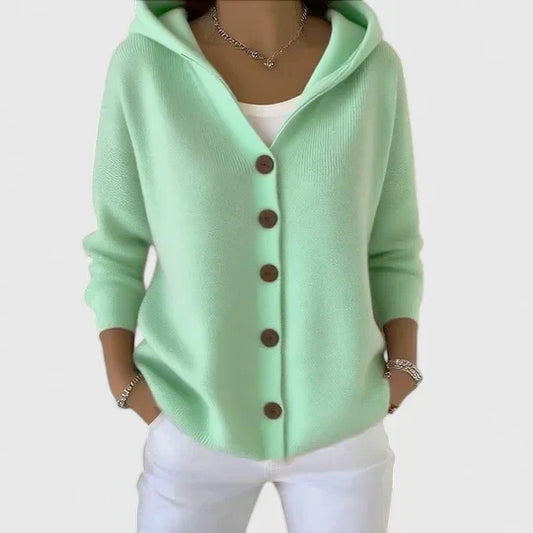 Sophie | Stilvolle Kapuzenstrickjacke