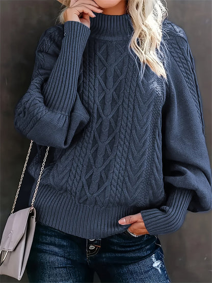 Tinsley – Langer, Lässiger Strickpullover Mit Langarm