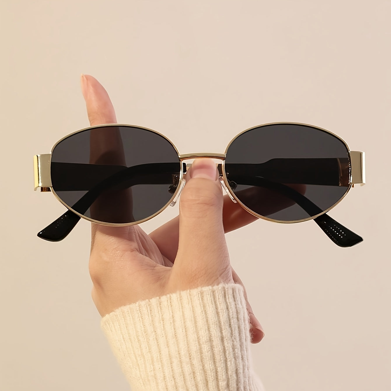 GLAM – Edelstahl-Ovalbrille mit Polarizer