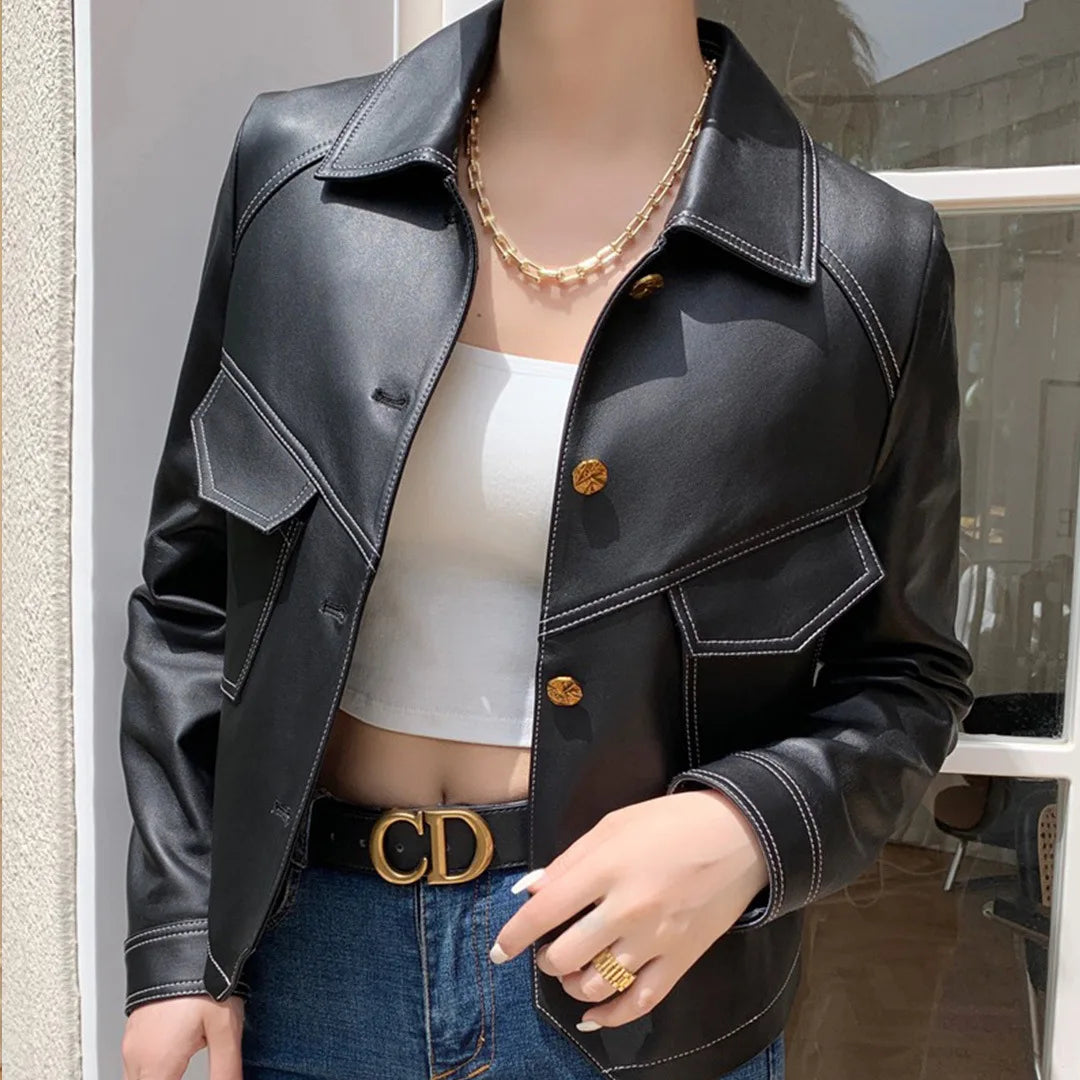 Emma | Stylish Leather Jacket