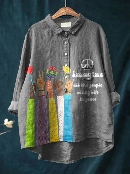Friedens Hippie Kunst Shirt