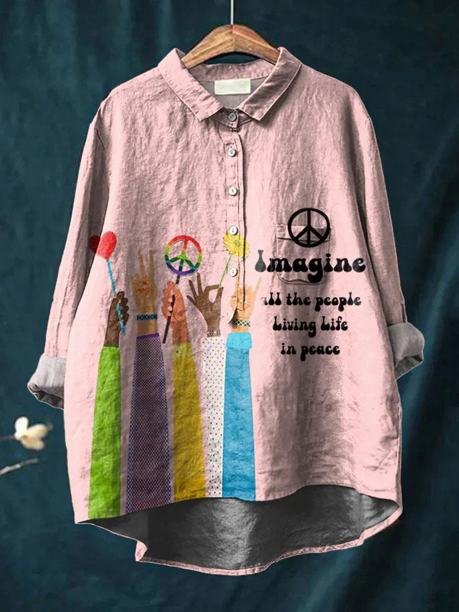 Friedens Hippie Kunst Shirt