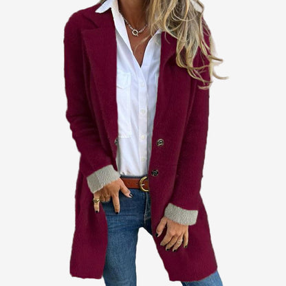 Martine™ – Langer Strickcardigan mit elegantem Fall