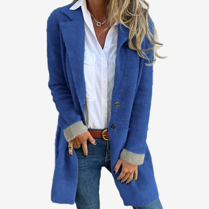 Martine™ – Langer Strickcardigan mit elegantem Fall