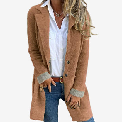 Martine™ – Langer Strickcardigan mit elegantem Fall