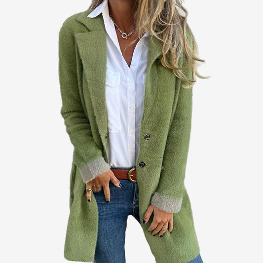 Martine™ – Langer Strickcardigan mit elegantem Fall