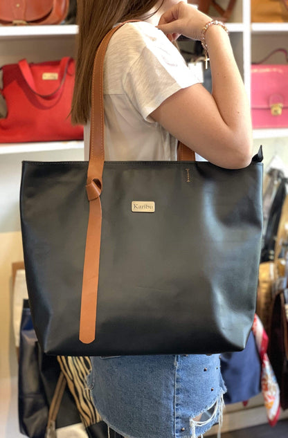 Emilia Schwarze und Braune Geldbörse