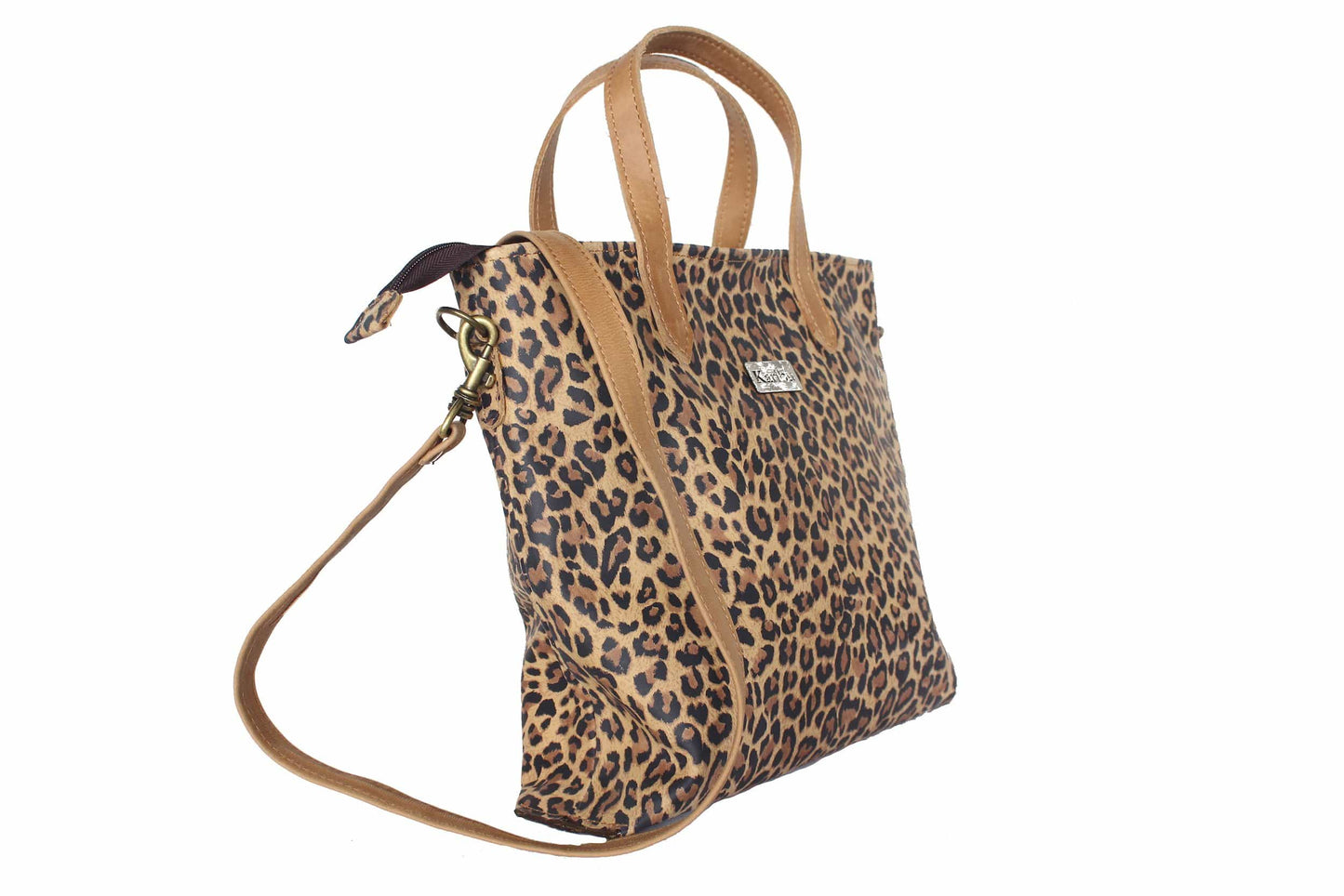 Kika Tierdruck Geldbörse mit braunen Riemen