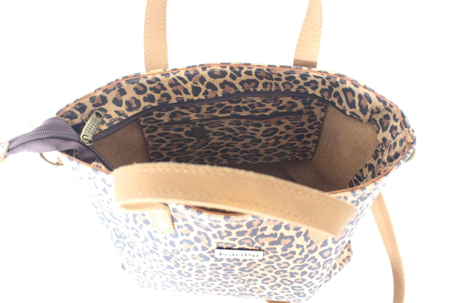 Kika Tierdruck Geldbörse mit braunen Riemen