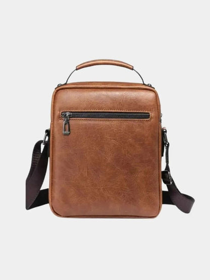Leder Crossbody-Tasche - Kreuz & Krone
