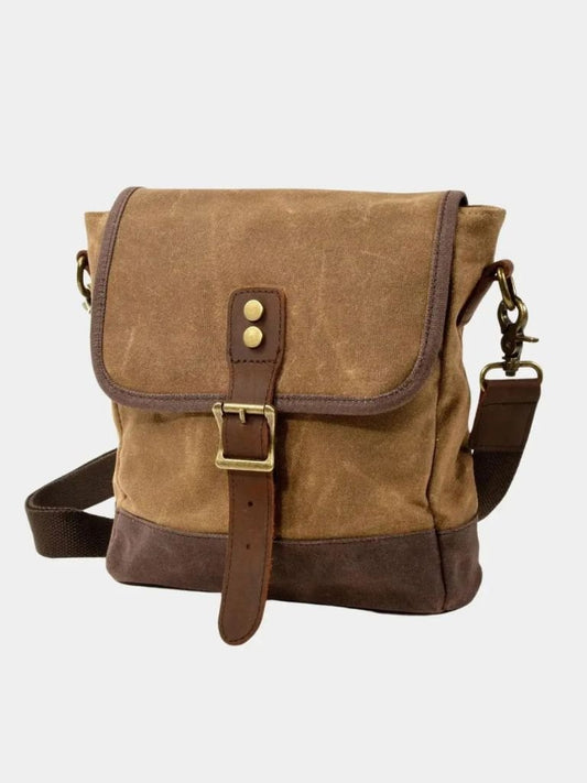 Leder Crossbody Schultertasche - Kreuz & Krone