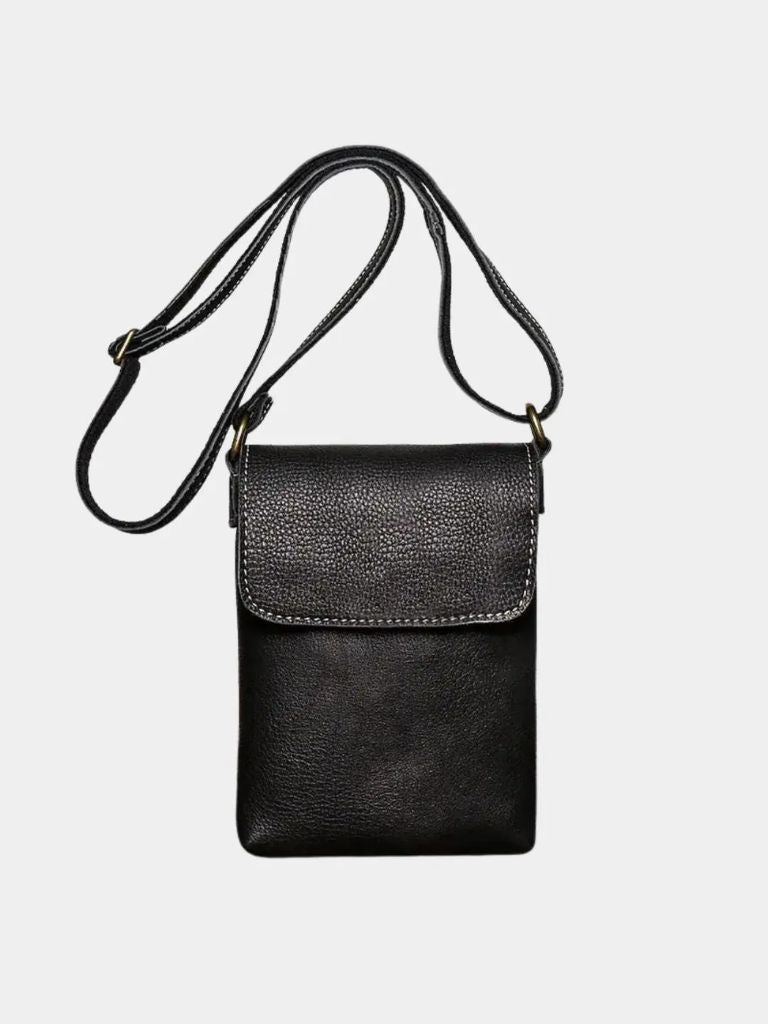 Mini Lederschultertasche für Herren - Kreuz & Krone