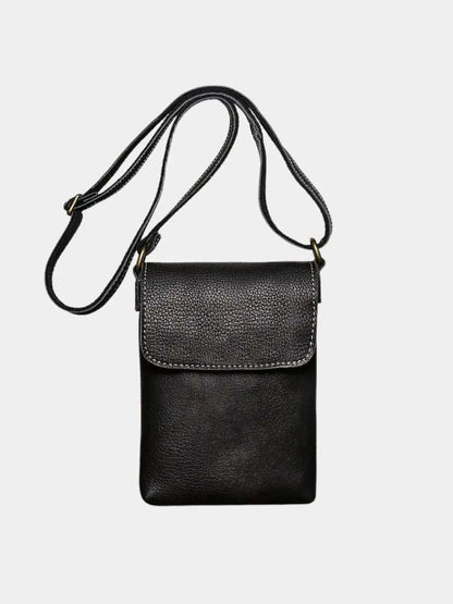 Mini Lederschultertasche für Herren - Kreuz & Krone