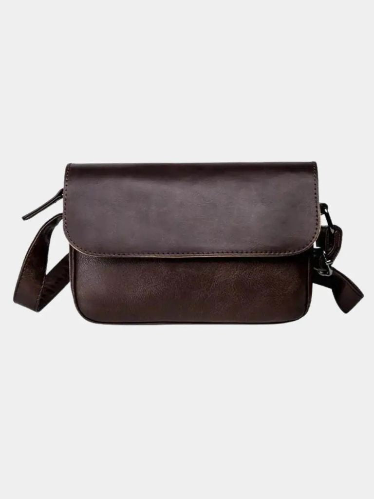 Milan Essential Leather Shoulder Bag - Cross & Crown
