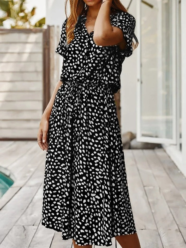 Edith | Elegantes Kleid mit V-Ausschnitt