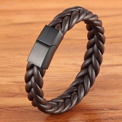 Corda Classic Herren-Lederarmband – Edelstahl Magnetverschluss
