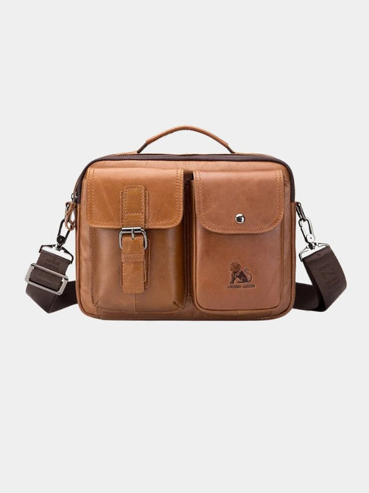 Retro Leder-Quadratische Schultertasche - Kreuz & Krone