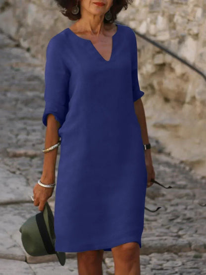 Saoirse™ | Elegante V-Ausschnittrobe, die den Bauch kaschiert