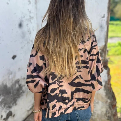 Mystique & Co™ Zebra-Print Jacke