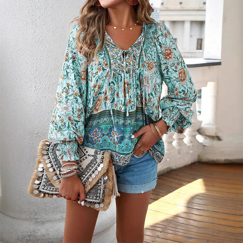 THARAH | stylische Damenbluse mit Muster