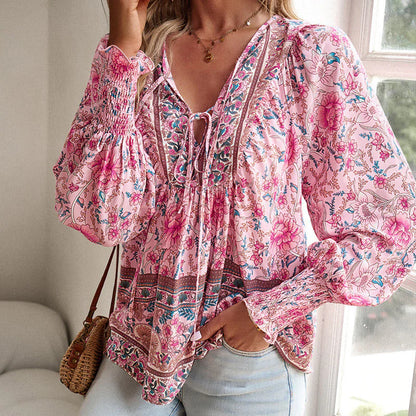 THARAH | stylische Damenbluse mit Muster