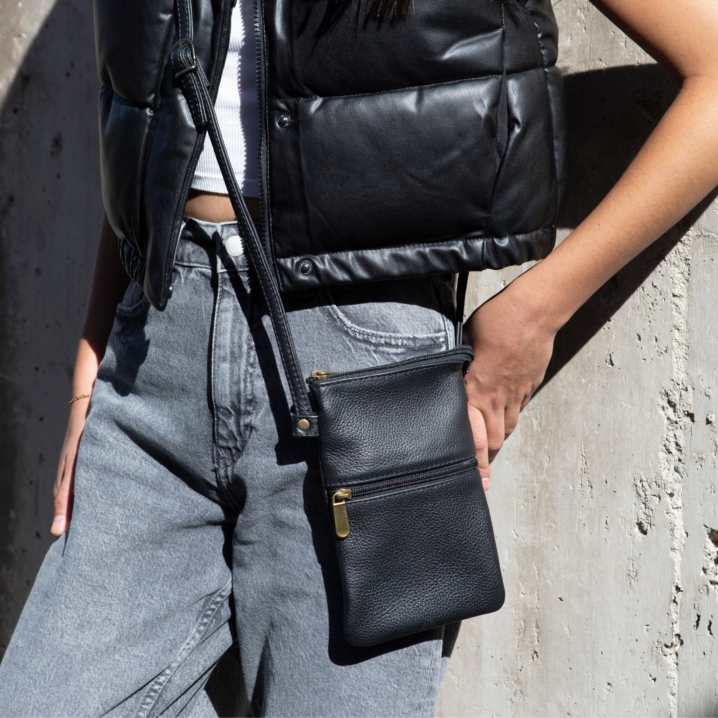 Schwarze Tati Geldbörse