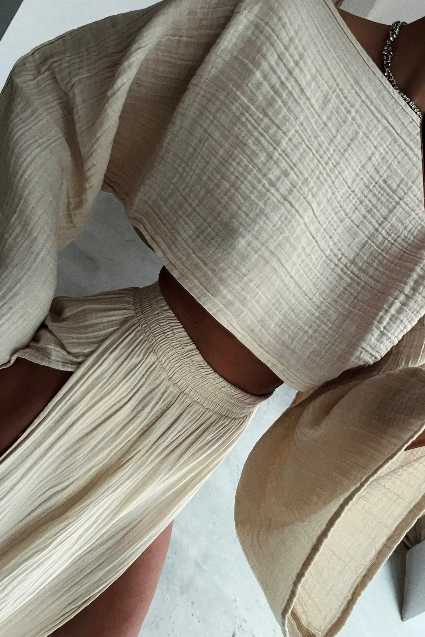 THARAH | Boho-Crop-Top und Maxi-Rock-Sets