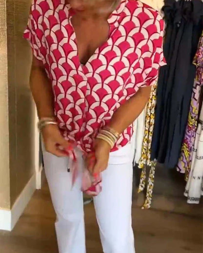 SOLVEIG I STYLISCHE BEDRUCKTE BLUSE