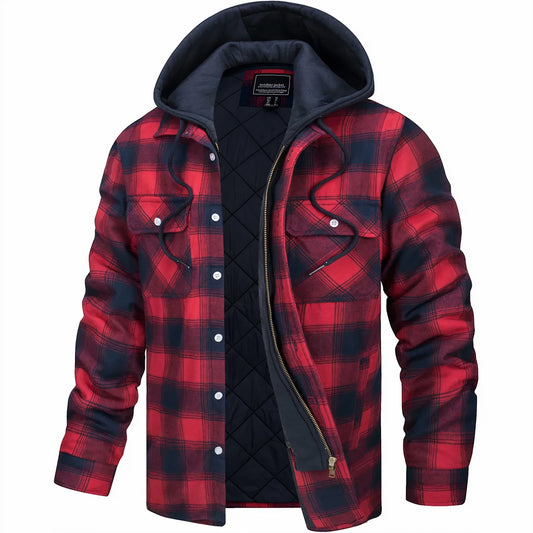 Julius™ | Trendige karierte Jacke mit gemütlichem Reißverschluss für einen stilvollen Look