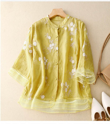 Kourtney™ | Schicke Bluse mit Stickereidetails